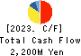 Morozoff Limited Cash Flow Statement 2023年1月期