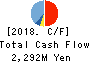 NIPPON SYSTEMWARE CO.,LTD. Cash Flow Statement 2018年Mar期 NIPPON SYSTEMWARE CO.,LTD. Cash Flow Statement 2018年3月期