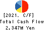 Chino Corporation Cash Flow Statement 2021年3月期