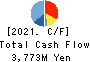 SANKYO SEIKO CO.,LTD. Cash Flow Statement 2021年3月期
