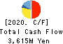 MICRONICS JAPAN CO., LTD. Cash Flow Statement 2020年12月期