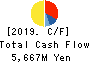YAKUODO.Co.,Ltd. Cash Flow Statement 2019年2月期