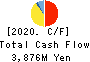 NAKABAYASHI CO.,LTD. Cash Flow Statement 2020年3月期