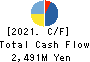 TAKISAWA MACHINE TOOL CO., LTD. Cash Flow Statement 2021年3月期