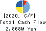 IZUTSUYA CO.,LTD. Cash Flow Statement 2020年2月期