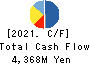 Hibino Corporation Cash Flow Statement 2021年Mar期 Hibino Corporation Cash Flow Statement 2021年3月期