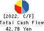 Restar Corporation Cash Flow Statement 2022年3月期