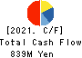 TAYA Co.,Ltd. Cash Flow Statement 2021年3月期