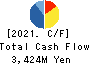 Nippon Koshuha Steel Co., Ltd. Cash Flow Statement 2021年3月期