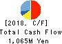 YE DIGITAL Corporation Cash Flow Statement 2018年Feb期 YE DIGITAL Corporation Cash Flow Statement 2018年2月期