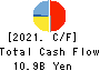 MARUWA CO., LTD. Cash Flow Statement 2021年Mar期 MARUWA CO., LTD. Cash Flow Statement 2021年3月期
