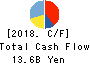 TechnoPro Holdings,Inc. Cash Flow Statement 2018年Jun期 TechnoPro Holdings,Inc. Cash Flow Statement 2018年6月期