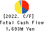 Daito Chemix Corporation Cash Flow Statement 2022年3月期