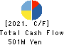 ODAWARA AUTO-MACHINE MFG.CO.,LTD. Cash Flow Statement 2021年Dec期 ODAWARA AUTO-MACHINE MFG.CO.,LTD. Cash Flow Statement 2021年12月期