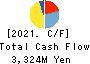 HIRAKAWA HEWTECH CORP. Cash Flow Statement 2021年3月期