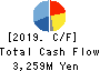 Kawasumi Laboratories, Incorporated Cash Flow Statement 2019年3月期