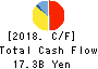 KASAI KOGYO Co.,Ltd. Cash Flow Statement 2018年3月期