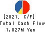 AOHATA Corporation Cash Flow Statement 2021年11月期