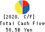 Nishi-Nippon Railroad Co.,Ltd. Cash Flow Statement 2020年3月期