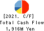 Togami Electric Mfg.Co.,Ltd. Cash Flow Statement 2021年3月期