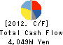 TOKO, INC. Cash Flow Statement 2012年12月期