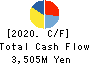 KISOJI CO.,LTD. Cash Flow Statement 2020年3月期