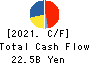 TORIDOLL Holdings Corporation Cash Flow Statement 2021年3月期