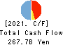 The Bank of Iwate, Ltd. Cash Flow Statement 2021年3月期