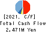 Tenryu Saw Mfg. Co.,Ltd. Cash Flow Statement 2021年3月期