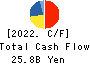 KOMERI CO.,LTD. Cash Flow Statement 2022年3月期