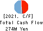 TeamSpirit Inc. Cash Flow Statement 2021年8月期