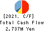 KANEFUSA CORPORATION Cash Flow Statement 2021年Mar期 KANEFUSA CORPORATION Cash Flow Statement 2021年3月期