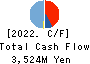 LAC Co.,Ltd. Cash Flow Statement 2022年3月期