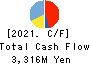 Toyo Logistics Co.,Ltd. Cash Flow Statement 2021年3月期