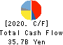 Yokogawa Electric Corporation Cash Flow Statement 2020年3月期