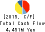 JAPAN VILENE COMPANY,LTD. Cash Flow Statement 2015年3月期
