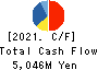 Takamiya Co.,Ltd. Cash Flow Statement 2021年3月期