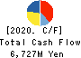 SEIKITOKYU KOGYO CO.,LTD. Cash Flow Statement 2020年3月期