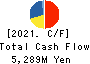 TOA CORPORATION Cash Flow Statement 2021年Mar期 TOA CORPORATION Cash Flow Statement 2021年3月期