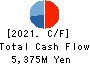 TOKURA CORPORATION Cash Flow Statement 2021年Mar期 TOKURA CORPORATION Cash Flow Statement 2021年3月期