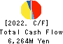 Nagase Brothers Inc. Cash Flow Statement 2022年3月期