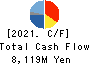 TENMA CORPORATION Cash Flow Statement 2021年Mar期 TENMA CORPORATION Cash Flow Statement 2021年3月期