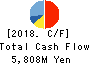 HOCHIKI CORPORATION Cash Flow Statement 2018年3月期