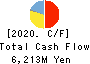 ASAHI YUKIZAI CORPORATION Cash Flow Statement 2020年3月期
