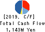 Ishikawa Seisakusho, Ltd. Cash Flow Statement 2019年3月期