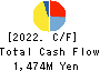 YAMADA CORPORATION Cash Flow Statement 2022年3月期