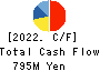 NIKKEN KOGAKU CO.,LTD. Cash Flow Statement 2022年3月期