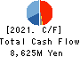 TOEI ANIMATION CO.,LTD. Cash Flow Statement 2021年3月期