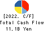 AHRESTY CORPORATION Cash Flow Statement 2022年3月期