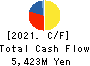 KONAKA CO.,LTD. Cash Flow Statement 2021年9月期
